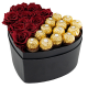 Box of 10 red flower and ferro