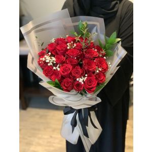 24 red roses- 24 وردة حمراء جورية
