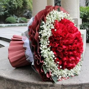 75 gorgeous red roses- 75 وردة حمراء رائعة
