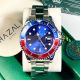 Rolex watch with a blue dial and attractive colors