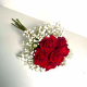 Natural red rose bouquet 7