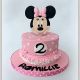 Pink Minnie Mouse cake