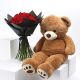 Valentine’s 50 red rose|big bear