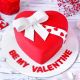 Valentine Heart Gift Cake